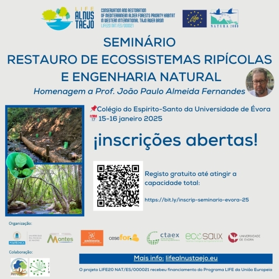 Seminario Restauración de ecosistemas de ribera y técnicas de bioingeniería. Homenaje al Prof. João Paulo Fernandes