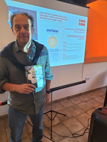 Investigadores del Proyecto LIFE Alnus Taejo en las jornadas “Letur frente a la DANA”